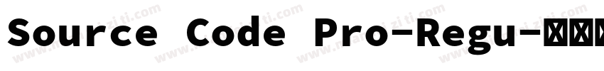 Source Code Pro-Regu字体转换